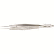 MILTEX CASTROVIEJO Micro Suturing Forceps 4" (10.2 cm) with 11mm wide handles, 1x2 teeth 0.12mm, tying platform. MPN: 18-953