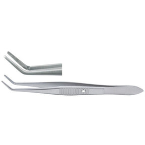 MILTEX NUGENT Utility Forceps, 4-1/4" (10.8 cm), cross-serrated tips, 1.2 mm wide. MPN: 18-958
