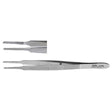 MILTEX MCCULLOUGH Suturing Forceps, 4" (10.2 cm), cross-serrated jaws 1.5 mm wide with 1 X 2 teeth. MPN: 18-966