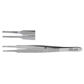 MILTEX MCCULLOUGH Suturing Forceps, 4" (10.2 cm), cross-serrated jaws 1.5 mm wide with 1 X 2 teeth. MPN: 18-966