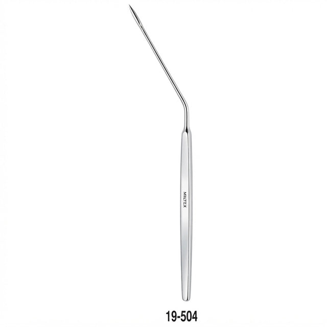 MILTEX SEXTON Ear Knife, 7" (17.8 cm), angled. MPN: 19-504