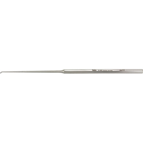MILTEX ROSEN Knife Curette, 5-7/8" (150.5mm) Length, Small Blade, 2mm diameter, angled up 45 degrees, octagonal handle. MPN: 19-505