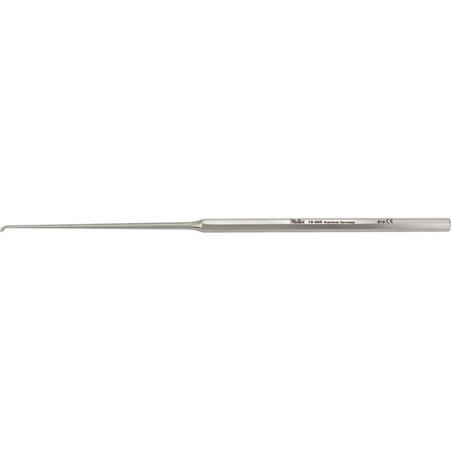 MILTEX ROSEN Knife Curette, 5-7/8" (150.5mm) Length, Small Blade, 2mm diameter, angled up 45 degrees, octagonal handle. MPN: 19-505