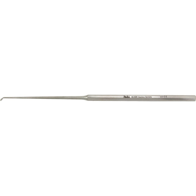 MILTEX ROSEN Knife Curette, 5-7/8" (150.5mm) Length, Large Blade, 2.6mm dimeter, angled up 45 degrees, octagonal handle. MPN: 19-506