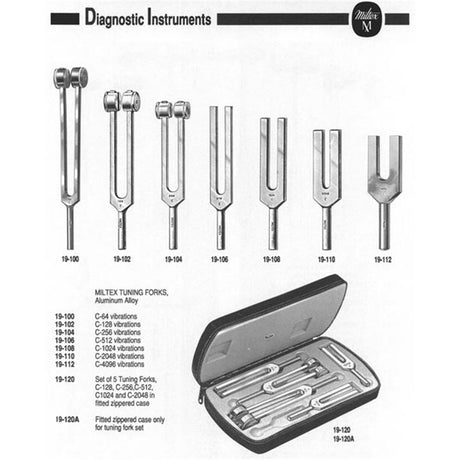 MILTEX Tuning Forks, Aluminum Alloy, C-2048 Vibrations. MPN: 19-110 - Image 2