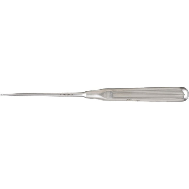MILTEX LEMPERT Endaural Curette, 8-1/2" (215mm), Oval Cup, Size 00000. MPN: 19-1350