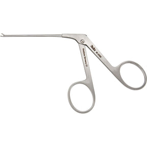 MILTEX Micro Alligator Ear Forceps, oval cup jaws, 0.5 mm wide, 3 1/4" (8.3 cm). MPN: 19-2090