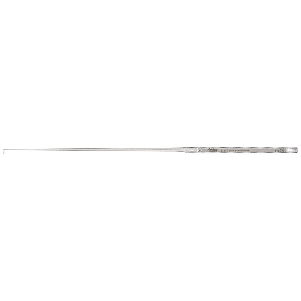 MILTEX DAY Ear Hook, 6-1/2" (166mm), Small Size, Blunt Tip, 0.3mm diameter. MPN: 19-220