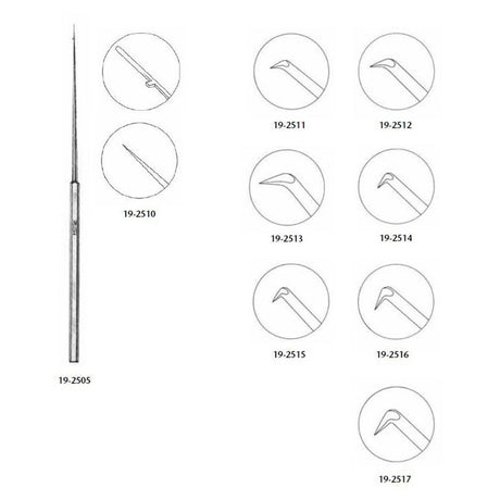 MILTEX HOUSE Oval Pick, 6-1/4" (157mm), 0.66mm Long, Angled 30 deg, Malleable Shaft. MPN: 19-2513