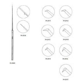 MILTEX HOUSE Oval Pick, 6 1/4" (157mm), 0.33mm Long, Angled 90 deg, Malleable Shaft. MPN: 19-2516