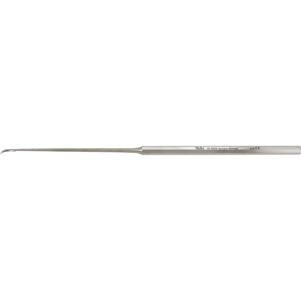 MILTEX HOUSE Tympanoplasty Knife, 6-1/4" (157mm), 7mm curved blade, Octagonal Handle. MPN: 19-2522