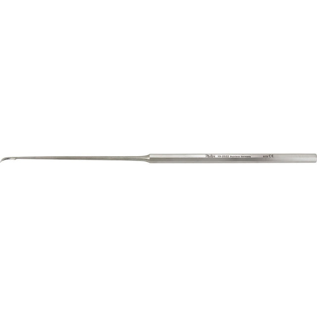 MILTEX HOUSE Tympanoplasty Knife, 6-1/4" (157mm), 7mm curved blade, Octagonal Handle. MPN: 19-2522