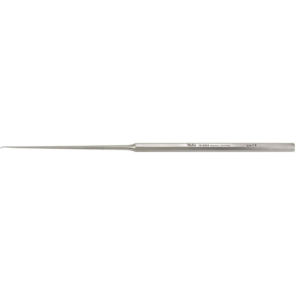 MILTEX HOUSE Incudostapedial Joint Knife, 6" (153.5mm), 0.5mm wide x 1.5mm long blade, angled 20 degrees, Octagonal Handle. MPN: 19-2524