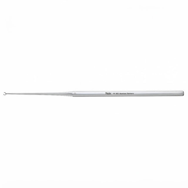 MILTEX BUCK Ear Curette, 6-1/2" (16.5 cm), straight, sharp, size 0. MPN: 19-262
