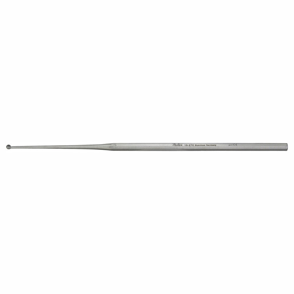 MILTEX BUCK Ear Curette, 6-1/2" (16.5 cm), angled, sharp, size 00. MPN: 19-270