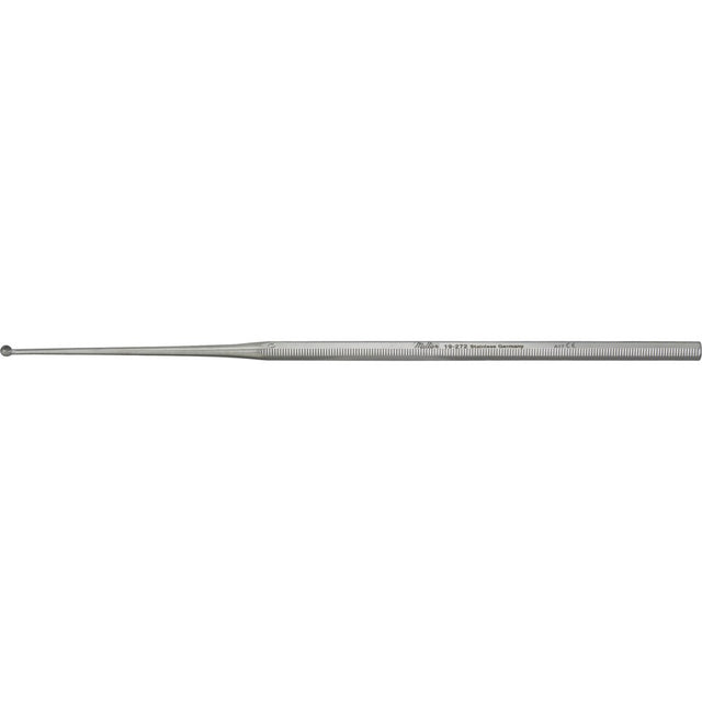 MILTEX BUCK Ear Curette, 6-1/2" (16.5 cm), angled, sharp, size 0. MPN: 19-272