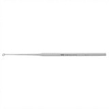 MILTEX BUCK Ear Curette, 6-1/2" (16.5 cm), angled, blunt, size 3. MPN: 19-298