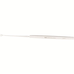 MILTEX SHAPLEIGH Ear Curette, 6" (15.2 cm), large size, serrated loop. MPN: 19-302