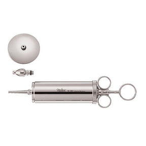 MILTEX Metal Ear Syringe with one short bulbous, one tapered tip, 4 ounce (.12 liter). MPN: 19-384