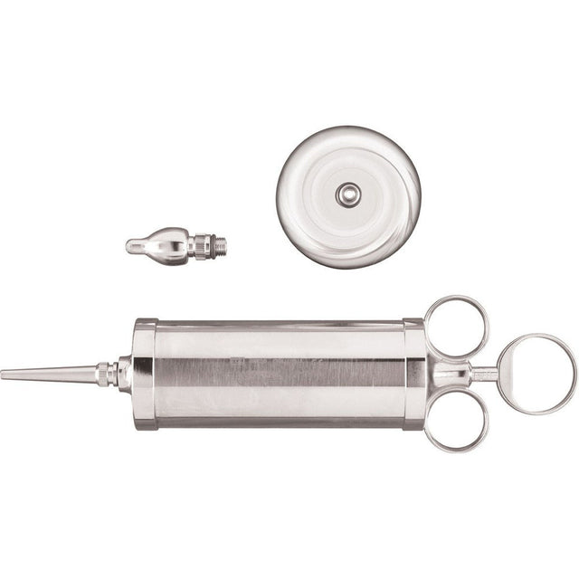 MILTEX Metal Ear Syringe, one short bulbous, one tapered tip, shield, 4 ounce (.12 liter). MPN: 19-385