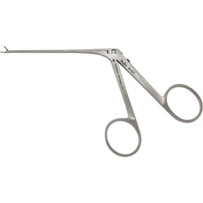 MILTEX HOUSE Miniature Ear Forceps, 2-3/4" (7.2 cm) shaft, .6 mm X 1 mm cups, angled left 15 deg. MPN: 19-421