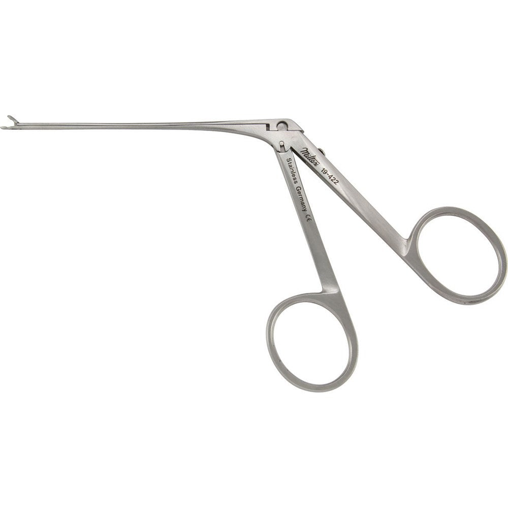 MILTEX HOUSE Miniatrue Ear Forceps, 2-3/4" (7.2 cm) shaft, .6 mm X 1 mm cups, angle right 15 deg. MPN: 19-422
