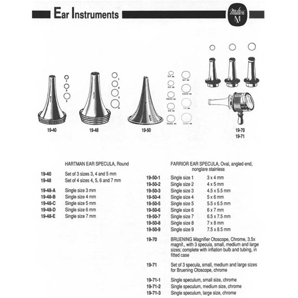 MILTEX HARTMAN Ear Speculum, round, size 3, 3mm. MPN: 19-48-A - Image 2