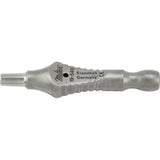 MILTEX HOUSE Cutoff Adaptor, 4 mm tubing end, for use with ROSEN Suction Tubes, stainless steel. MPN: 19-540