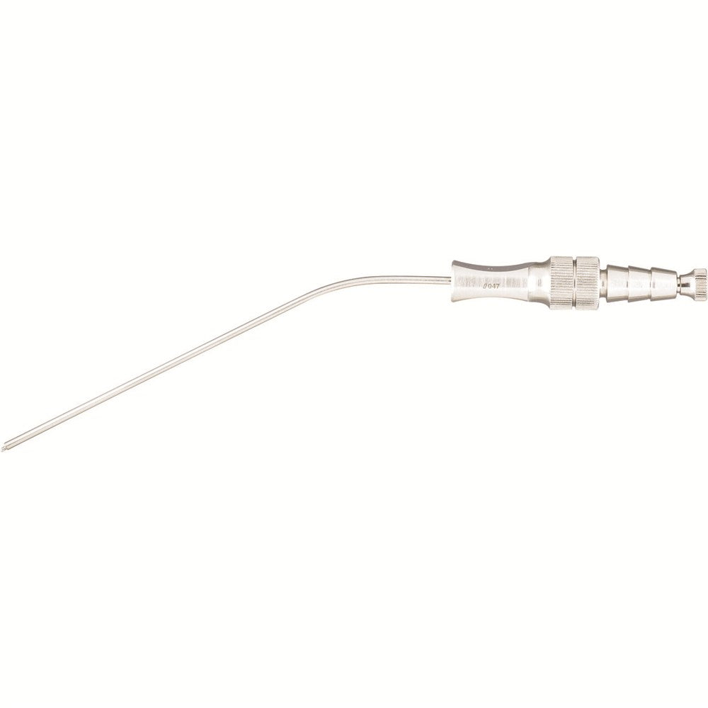 MILTEX FRAZIER Suction Tube, 7" (175mm), 10 French, 3.3mm, with finger cut-off, angled. MPN: 19-575