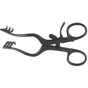 MILTEX WULLSTEIN Endaural Retractor, 3 X 3 sharp teeth, ebony non-glare finish. MPN: 19-660