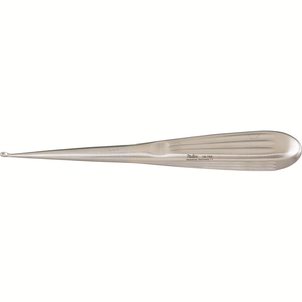 MILTEX SPRATT (Brun) Curette, 6-3/4", Oval Cup, Size 000. MPN: 19-704