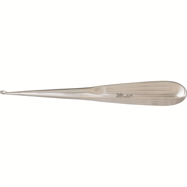 MILTEX SPRATT (Brun) Curette, 6-3/4", Oval Cup, Size 4. MPN: 19-716