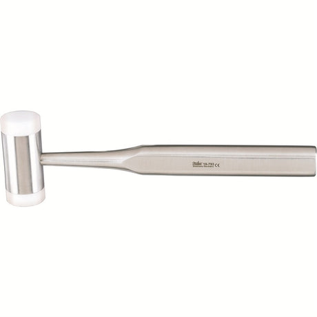 MILTEX Mallet, 7-1/2" (19.1 cm), lightweight 7.5 oz. (213 G), stainless head 1" (2.5 cm) diameter with 2 replaceable nylon cups. MPN: 19-793