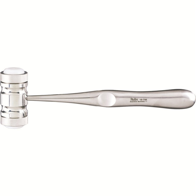 MILTEX MEAD Mallet, 7-1/2" (19.1 cm), head 8 oz. (227 G), 2 replaceable nylon caps. MPN: 19-796