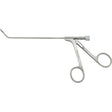 MILTEX Frontal Sinus Recess Giraffe Forceps, 5-1/2" shaft, 2 X 4 mm, 45 degrees horizontal jaws, luer lock port/cleaning. MPN: 20-1012