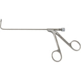 MILTEX Frontal Sinus Recess Giraffe Forceps, 5-1/2" shaft, 2 X 4 mm, 90 degree horizontal jaws, luer lock port/cleaning. MPN: 20-1016