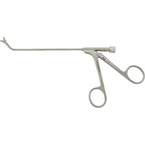 MILTEX Frontal Sinus Recess Giraffe Forceps, 5-1/2" shaft, 3 X 5 mm, 45 degree vertical jaws, luer lock port/cleaning. MPN: 20-1018