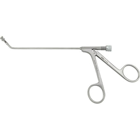 MILTEX Pear Shaped Cup Forceps, 3-15/16" (10 cm) working length, horizontal opening 45 degree, luer lock port/cleaning. MPN: 20-1032