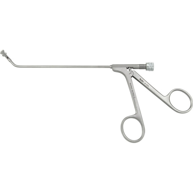 MILTEX Pear Shaped Cup Forceps, 3-15/16" (10 cm) working length, horizontal opening 45 degree, luer lock port/cleaning. MPN: 20-1032