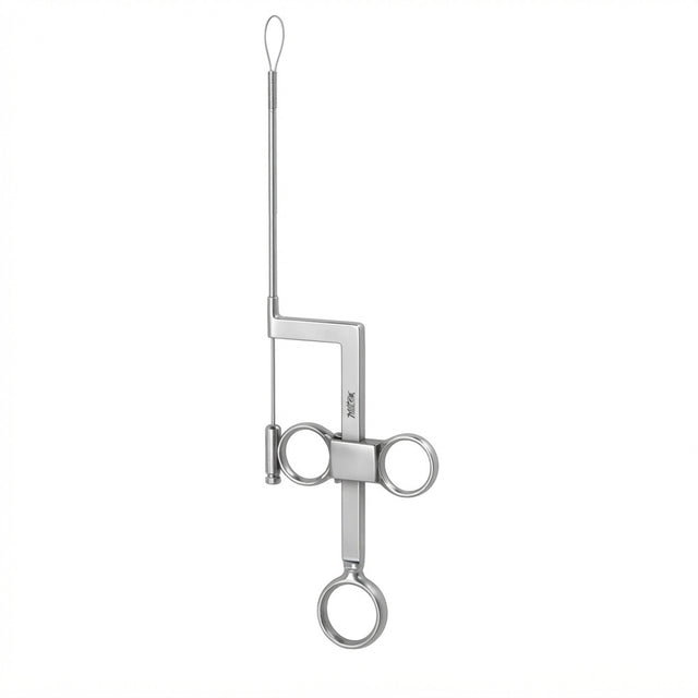 MILTEX BRUENING Nasal Snare, 9" (230mm), bayonet shape for unobstructed view stylet only for BRUENING Snare. MPN: 20-177