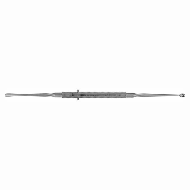 MILTEX DUNNING Elevator & Curette, 8-1/4" (21 cm), blunt elevator & sharp small oval curette. MPN: 20-242