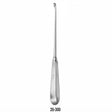 MILTEX HALLE Ethmoid Curette, 8-1/2" (21.6 cm), stainless oval cup on malleable copper shaft. MPN: 20-300