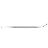 MILTEX PRATT Ethmoid Curette, 8-1/4" (21.6 cm), double ended, fenestrated cup on angled shaft & solid cup on straight shaft. MPN: 20-312
