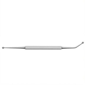 MILTEX PRATT Ethmoid Curette, 8-1/4" (21.6 cm), double ended, fenestrated cup on angled shaft & solid cup on straight shaft. MPN: 20-312