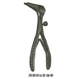 MILTEX COTTLE Septum Speculum, 5-1/8" (130mm), 2" (50mm) long narrow tapered blades, hinged double spring, side adjusting screw, Ebony Finish. MPN: 20-36-50