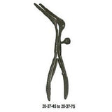 MILTEX COTTLE Septum Speculum, 5-1/8" (130mm), 1-3/4" (45mm) long narrow tapered blades, hinged double spring, side adjusting screw, Ebony Finish, Extra Delicate. MPN: 20-37-45