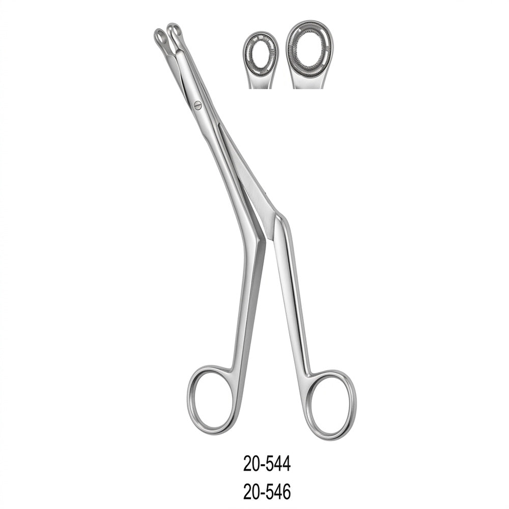 MILTEX BRUENING Septum Forceps, 7-1/2" (19.1 cm), mortised shank, small fenestrated cup jaws 7 mm wide. MPN: 20-544