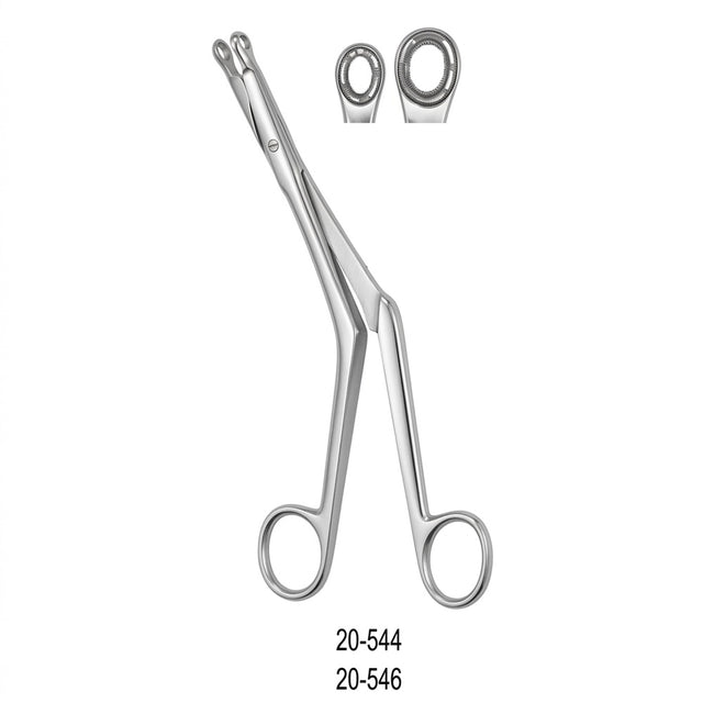 MILTEX BRUENING Septum Forceps, 7-1/2" (19.1 cm), mortised shank, small fenestrated cup jaws 7 mm wide. MPN: 20-544