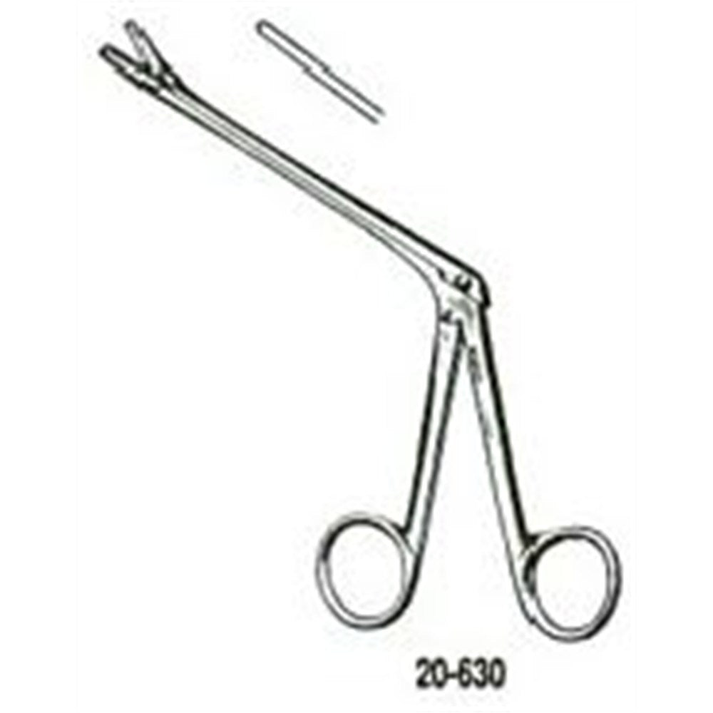 MILTEX STRUYKEN Turbinate Forceps, 4-1/2" (11.4 cm) shaft, 1 X 15 mm bite, through-cutting. MPN: 20-630
