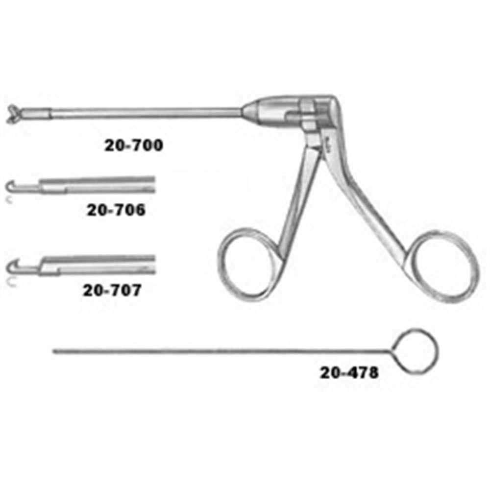 MILTEX Punch Rongeur, 5-7/8" (15 cm) shaft, 2.5 mm bite, with cleaning port & stylet. MPN: 20-707 - Image 2